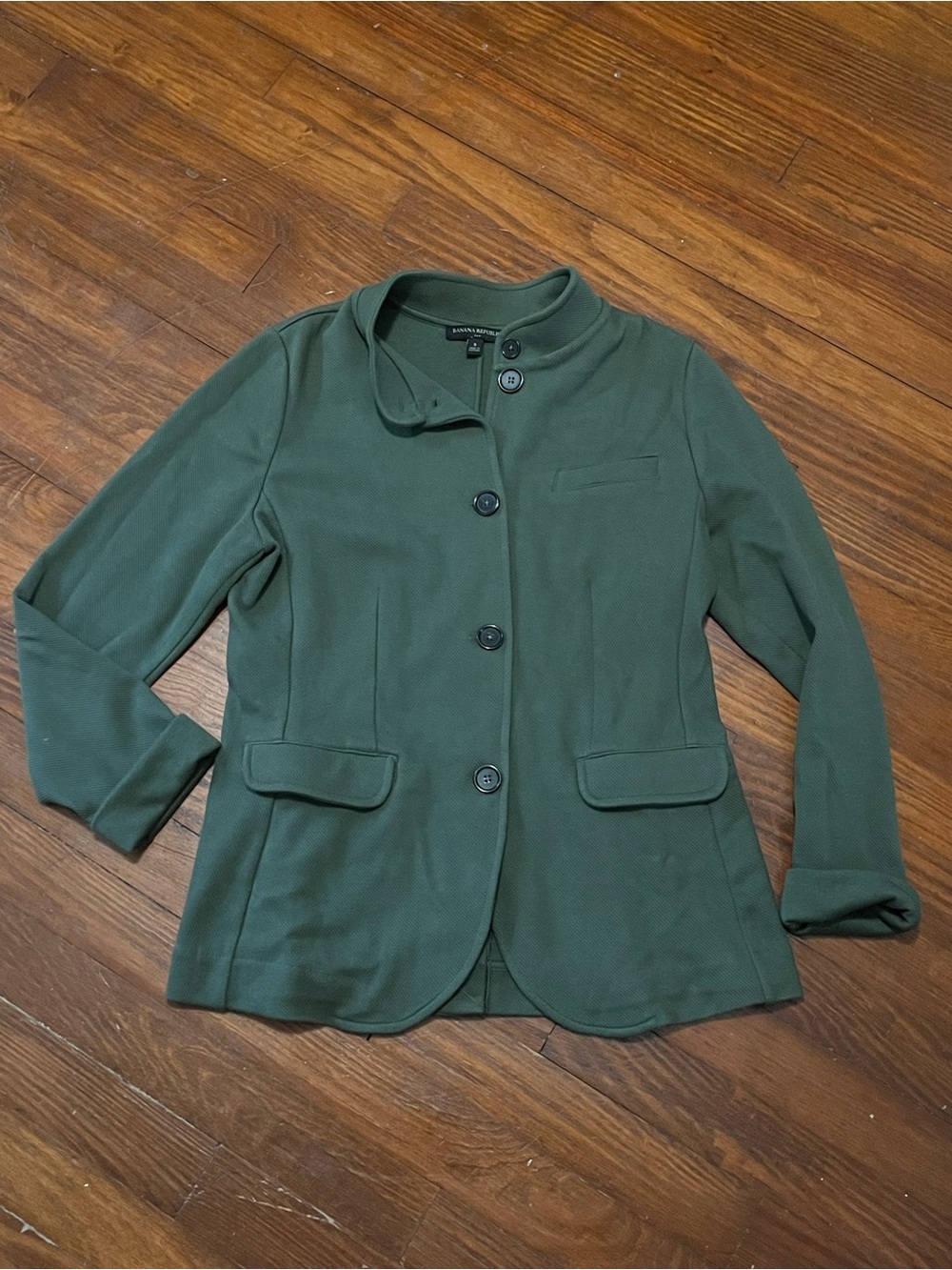 Banana Republic Forest Green Ponte Blazer